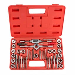 TEKTON 39-Piece Metric Tap and Die Set, Coarse and Fine Sizes 3-12 mm thumbnail 1