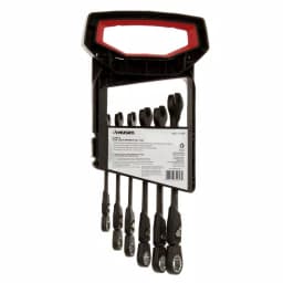 Husky 6-Piece SAE Flex-Head Ratcheting Wrench Set, 100-Position Locking thumbnail 3