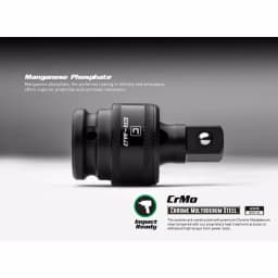 Capri Tools 3-Piece Impact Universal Joint Set, 1/4 in, 3/8 in, 1/2 in Drive thumbnail 3