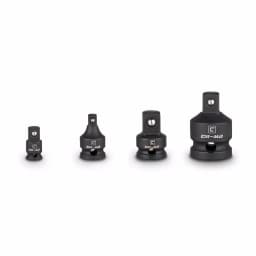 Capri Tools 4-Piece Impact Adapter and Reducer Set, Chrome Molybdenum Steel thumbnail 1