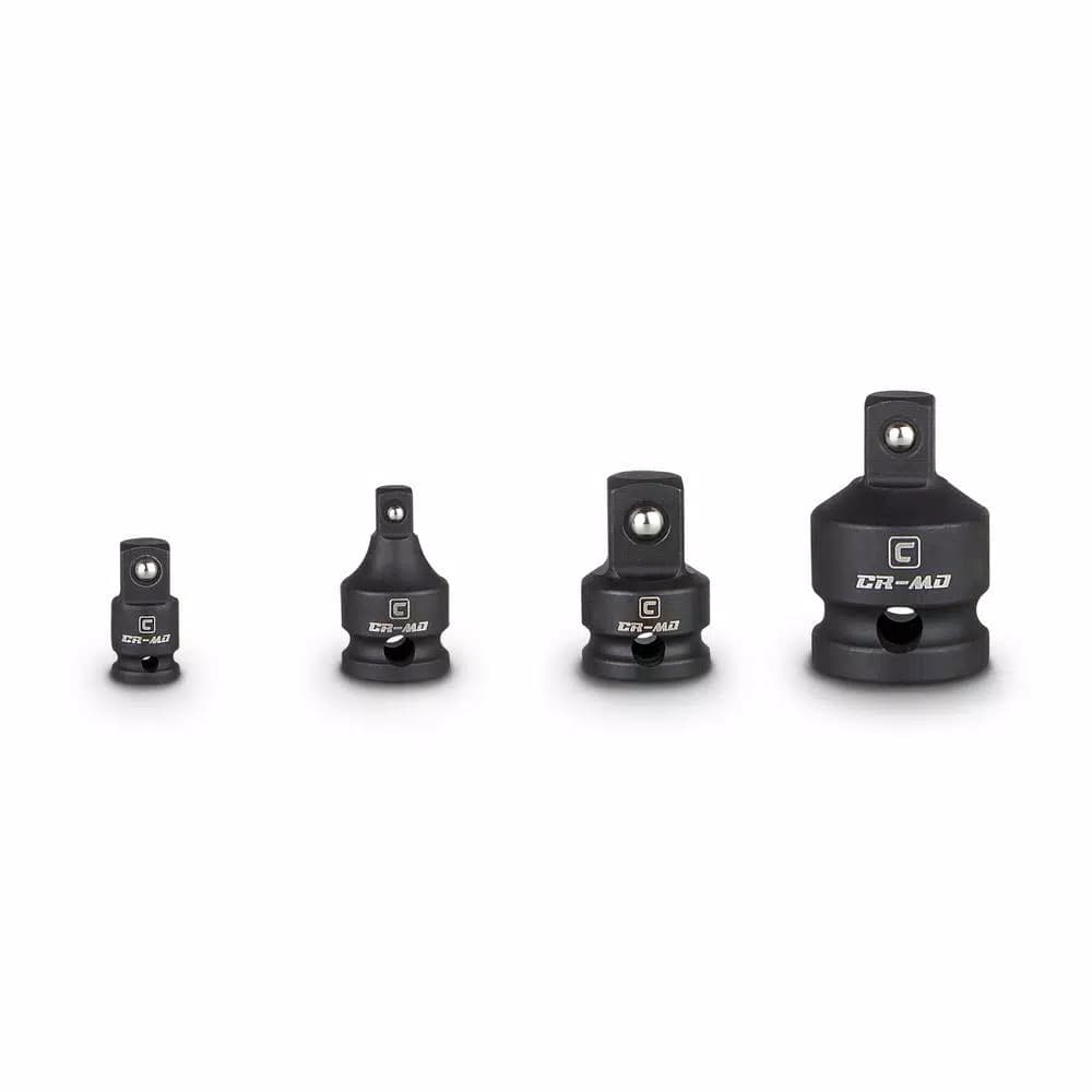 Capri Tools 4-Piece Impact Adapter and Reducer Set, Chrome Molybdenum Steel