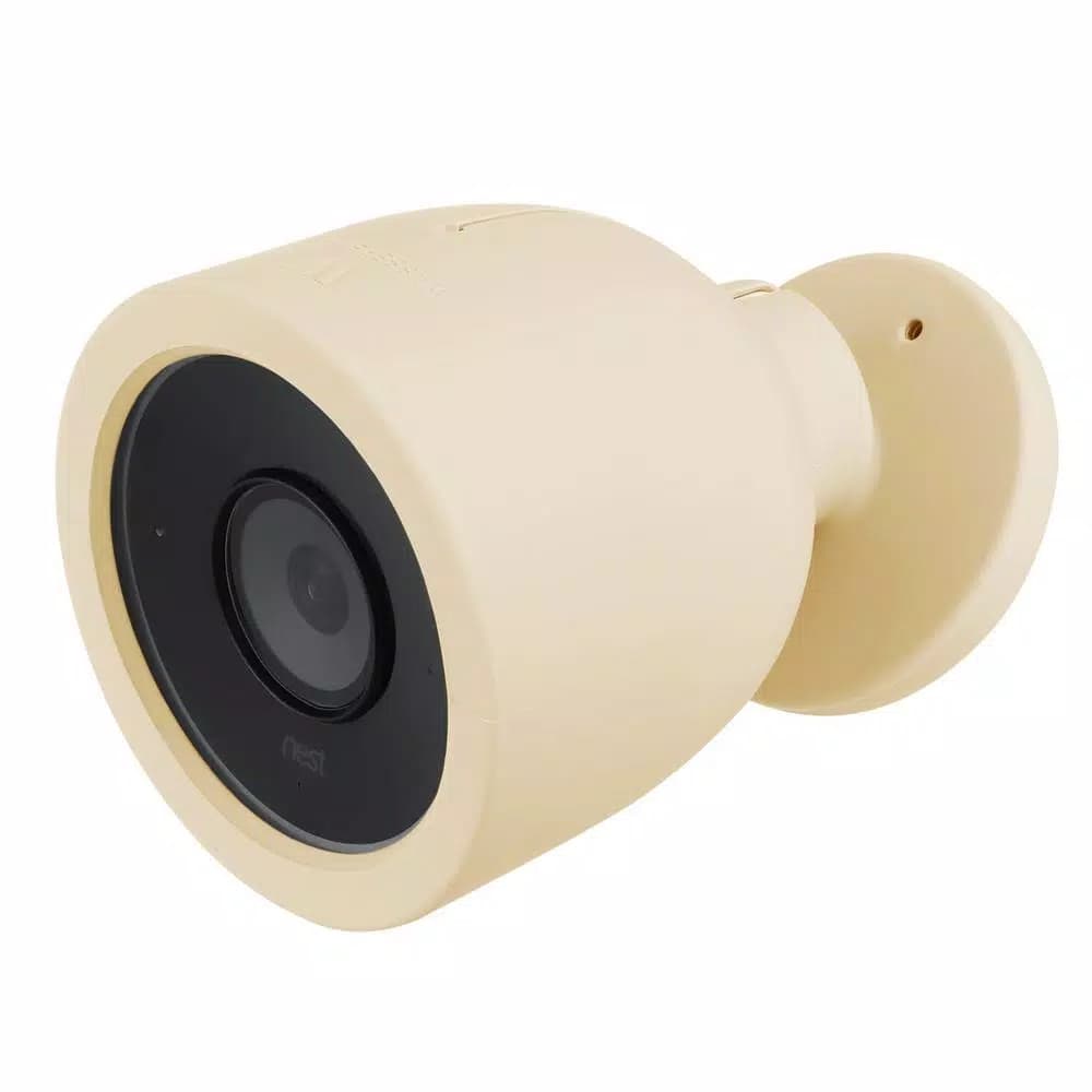 Wasserstein Protective Silicone Skin for Google Nest Cam IQ Outdoor Security Camera, Beige