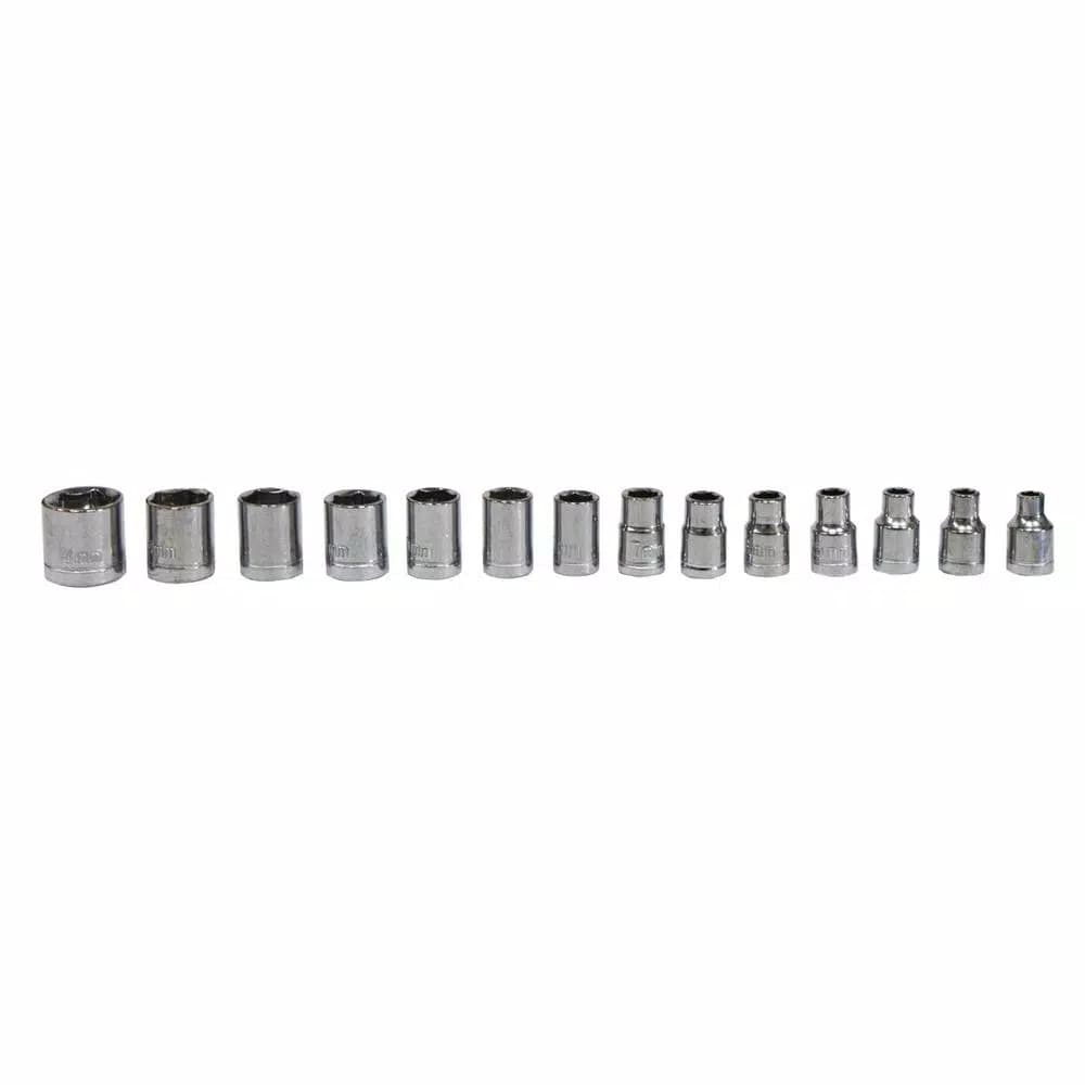 Best Value 40-Piece 1/4 in. and 3/8 in. Ratchet & Socket Set, SAE and Metric, High Carbon Steel