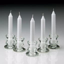 Light In The Dark 6 in. White Unscented Taper Candles, 3/4 in. Thick, Set of 80 thumbnail 2