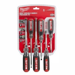 Milwaukee 6-Piece Cushion Grip Screwdriver Set with Hardened Tips thumbnail 14
