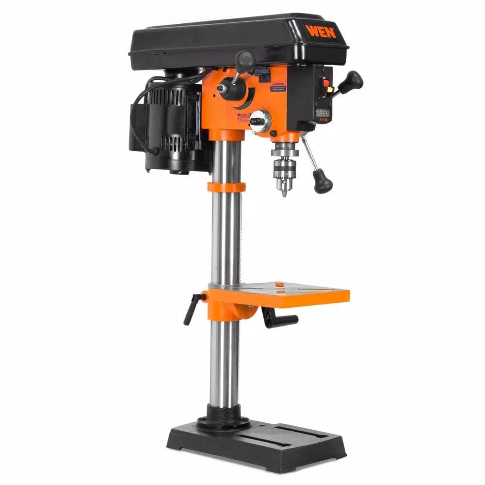 WEN 10 in. Variable Speed Drill Press with Laser Centering and Digital Readout
