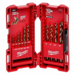 Milwaukee 21-Piece Black Oxide Step Drill Bit and Cobalt Twist Drill Bit Set thumbnail 4