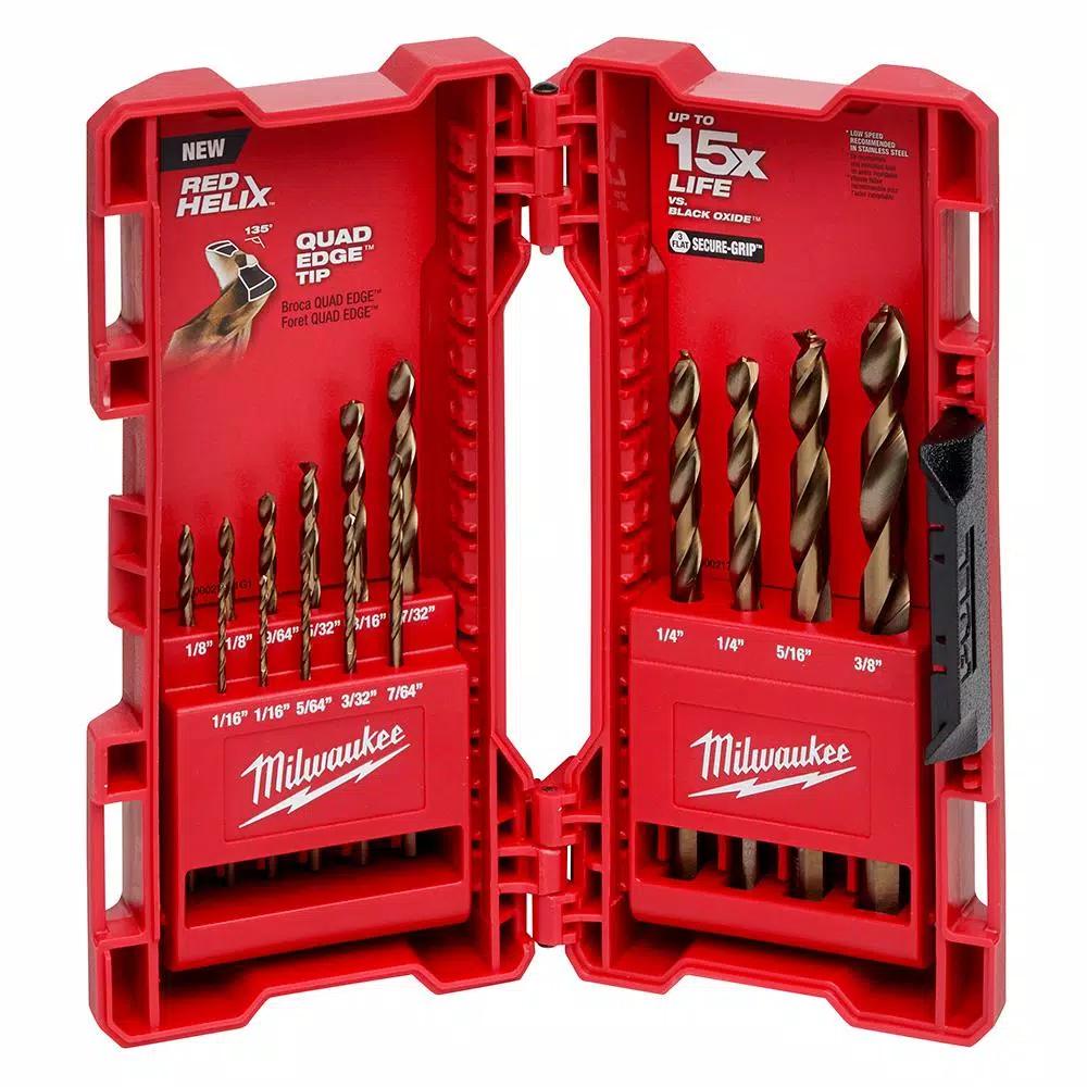 Milwaukee 21-Piece Black Oxide Step Drill Bit and Cobalt Twist Drill Bit Set