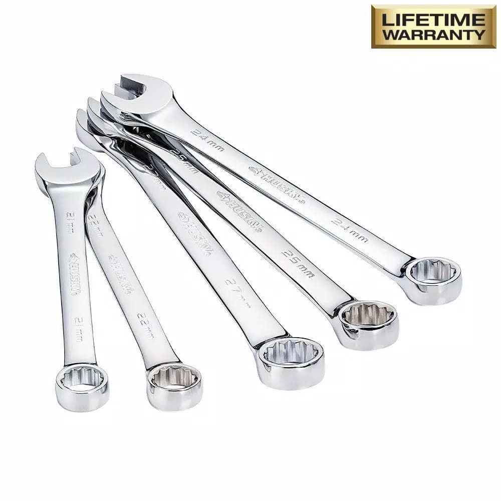 Husky 10-Piece X-Large Combination Wrench Set, SAE and Metric