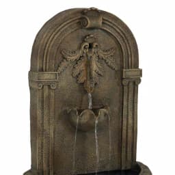 Sunnydaze Decor Florence Resin Florentine Stone Finish Solar Outdoor Wall Fountain thumbnail 2
