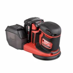 Milwaukee M18 18V Lithium-Ion 5 in. Cordless Random Orbit Sander Kit with 3.0Ah Battery, Charger and Bag thumbnail 3