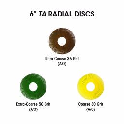 Dedeco Sunburst 6 in. TC Radial Discs 6 Micron Extra-Fine Polishing Tool, 40-Pack thumbnail 3