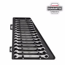 Milwaukee 15-Piece Metric Ratcheting Combination Wrench Set thumbnail 13