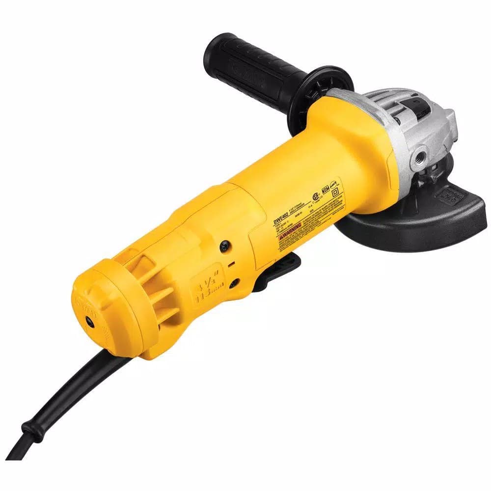 DEWALT DWE402 4-1/2 in. 11 Amp Corded Small Angle Grinder, 11,000 RPM