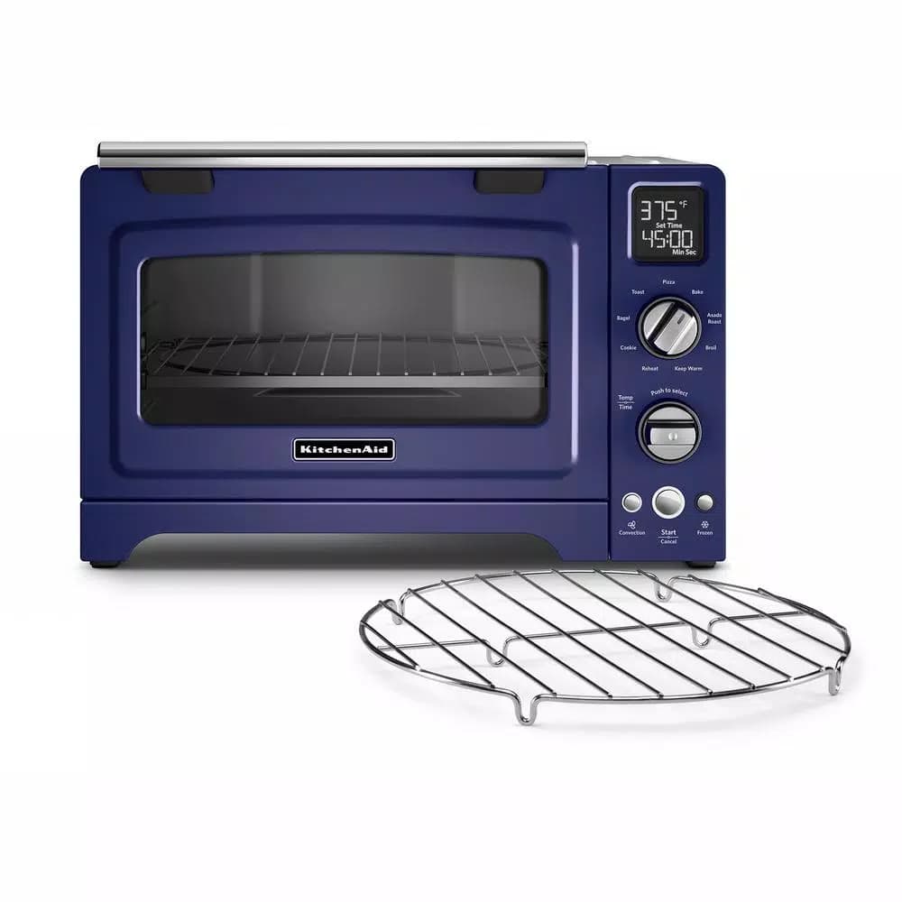 KitchenAid 12 in. Digital Countertop Convection Toaster Oven, 2000W, Cobalt Blue
