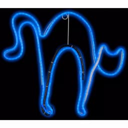 Gemmy Light Glo Cat Halloween Neon LED Sculpture - 14.17 in. Blue thumbnail 2