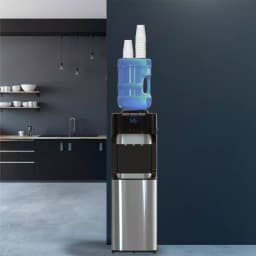 Brio Essential Series Tri-Temp Top Loading Water Cooler Dispenser, Black and Stainless Steel thumbnail 5