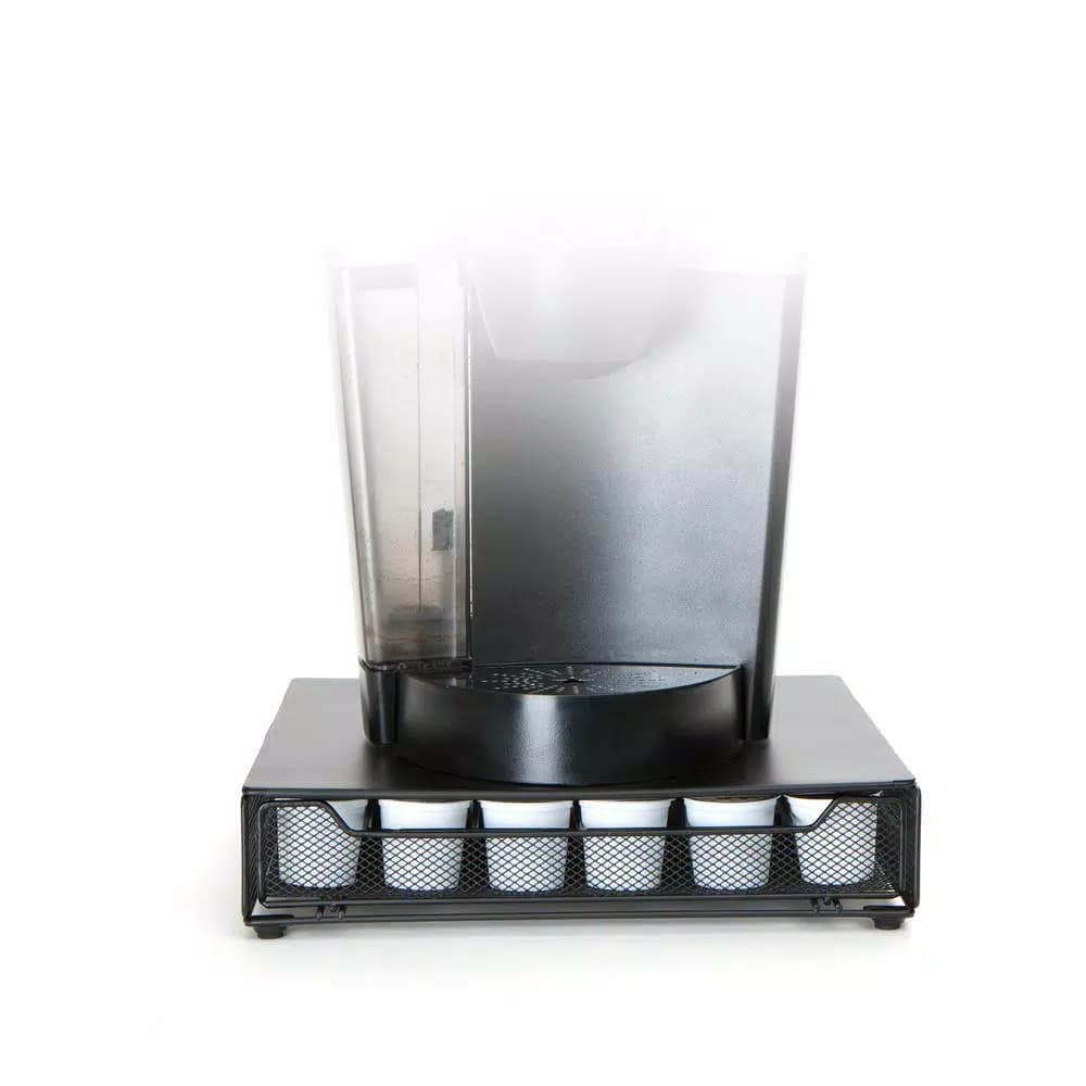 Mind Reader Bam 36-Capacity Metal Mesh Coffee Pod Storage Drawer - Black