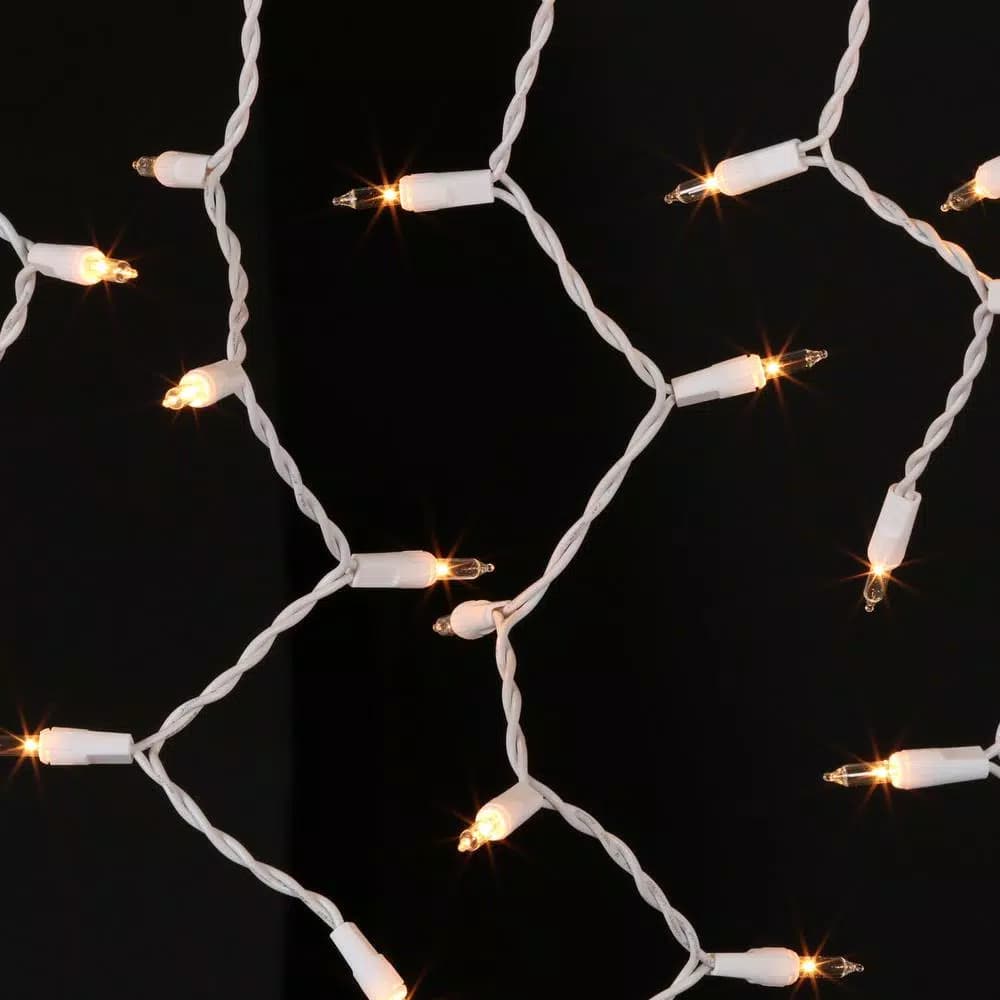 GE String-A-Long 300-Light Clear Icicle Light Set, Indoor/Outdoor