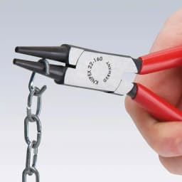 KNIPEX 6.3 in. Round Nose Pliers with Built-in Cutter thumbnail 2