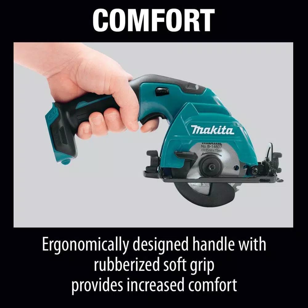 Makita 12V MAX CXT Lithium-Ion 3-3/8 in. Cordless Circular Saw (Tool-Only)