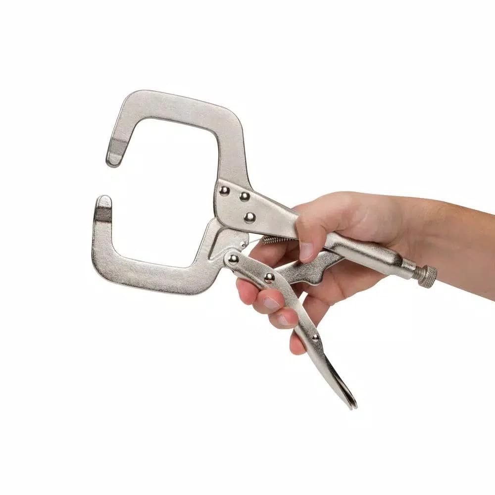TEKTON 11 in. Locking C-Clamp with Forged Steel Jaws