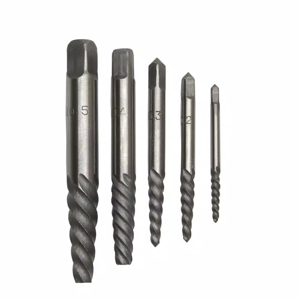 Drill America DEWEZ Series Carbon Steel Screw Extractor Set, 5-Piece
