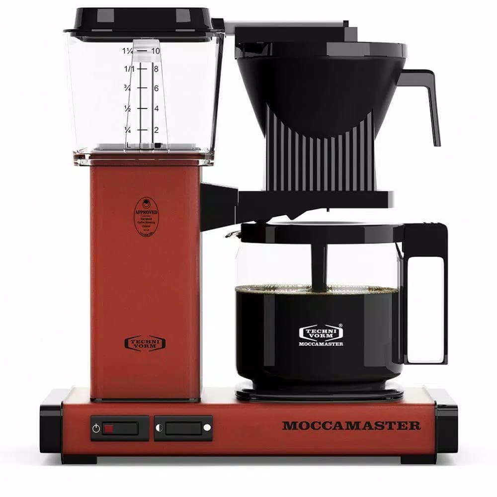 Moccamaster KBG 10-Cup Drip Coffee Maker, Brick Red
