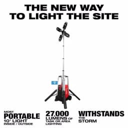 Milwaukee MX FUEL Lithium-Ion Cordless Rocket Tower Light with Integrated Charger thumbnail 2