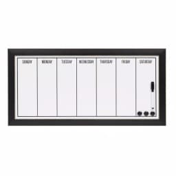 DesignOvation Wyeth Magnetic Dry Erase Weekly Calendar Memo Board with Frame thumbnail 1