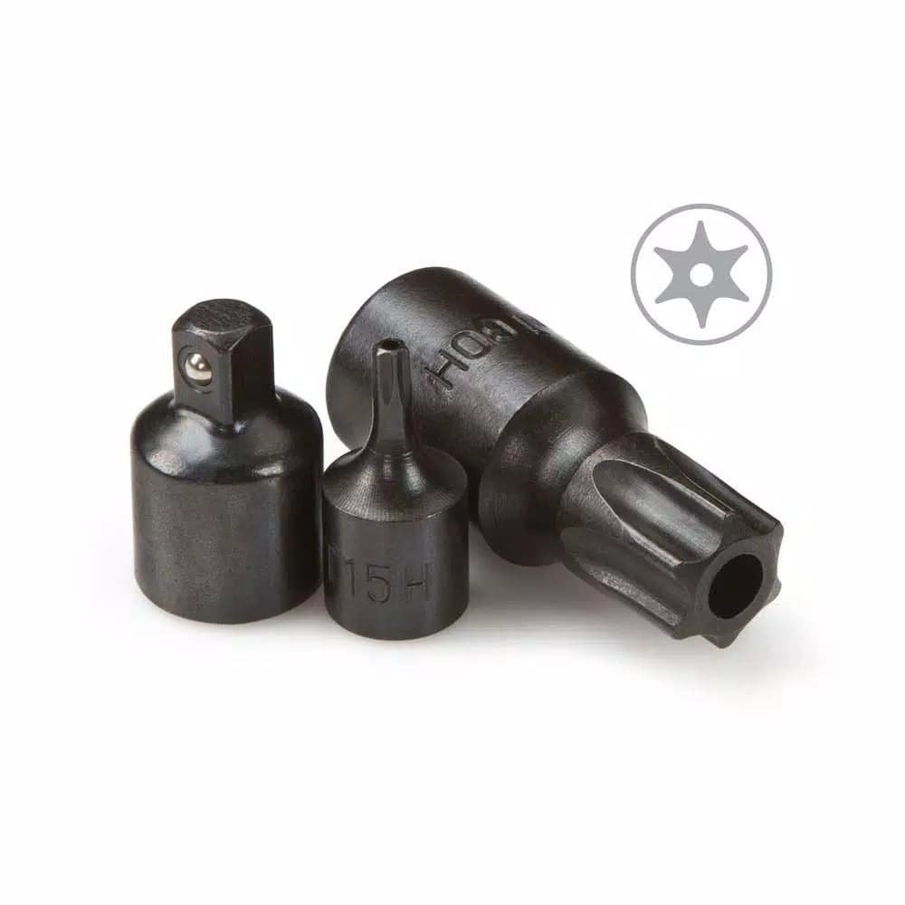 TEKTON 13-Piece Tamper Star Bit Socket Set, 1/4 in. and 3/8 in. Drive, TR10-TR60
