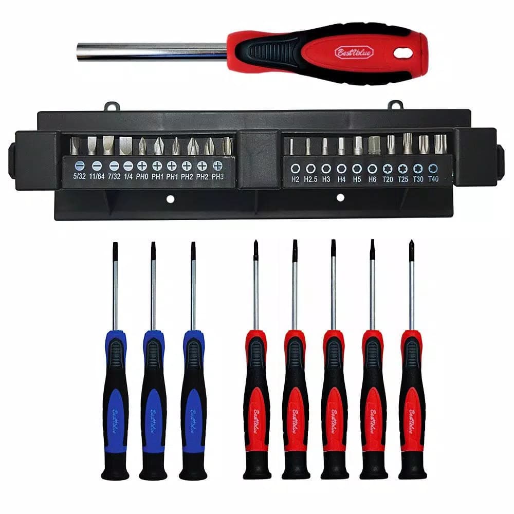 Best Value 38-Piece Screwdriver and Bit Set with Chrome Vanadium Steel Magnetic Tips