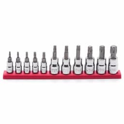 Husky 11-Piece Torx Bit Socket Set, 1/4 in. and 3/8 in. Drive thumbnail 3