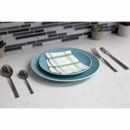 Unbranded Stripes 16-Piece 18/0 Stainless Steel Flatware Set, Silver Modern Silverware thumbnail 4