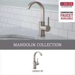 Delta Mandolin Double Towel Hook, SpotShield Brushed Nickel thumbnail 5