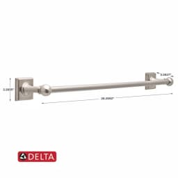 Delta Teague 24 in. Single Towel Bar in SpotShield Brushed Nickel thumbnail 4