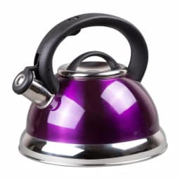 Creative Home Alexa 12-Cup Stainless Steel Whistling Tea Kettle with Aluminum Capsulated Bottom - Purple thumbnail 1
