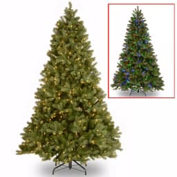 National Tree Company 7.5 ft. Downswept Douglas Fir Artificial Christmas Tree with 750 Dual Color LED Lights thumbnail 1
