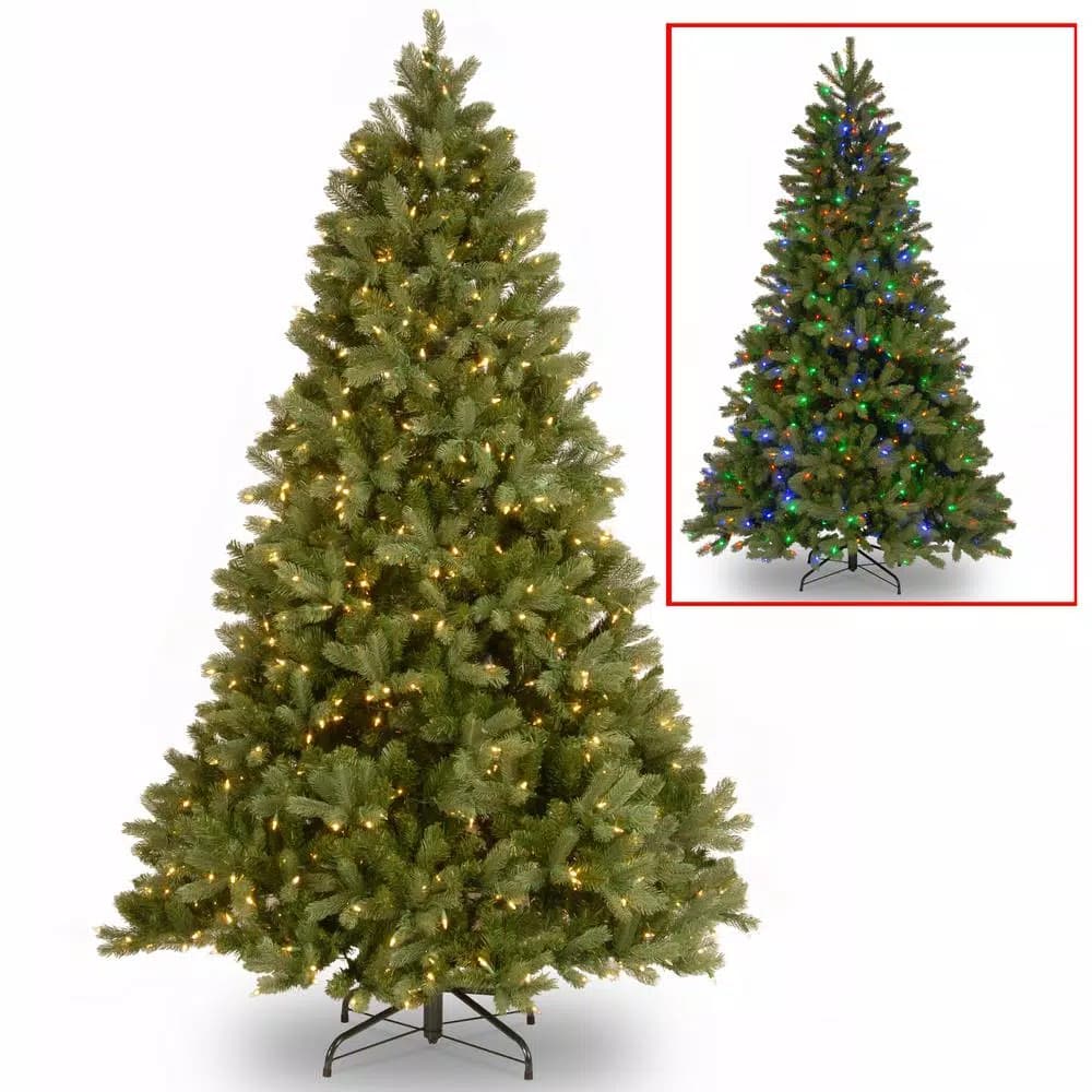 National Tree Company 7.5 ft. Downswept Douglas Fir Artificial Christmas Tree with 750 Dual Color LED Lights