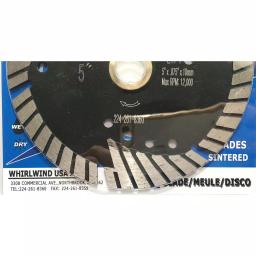 Whirlwind USA 5 in. Turbo Segmented Diamond Saw Blade for Granite, Marble, and Concrete thumbnail 4