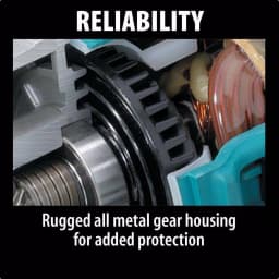 Makita 7 in. Corded Angle Grinder, 15 Amp, 6000 RPM with Grinding Wheel and Side Handle thumbnail 10
