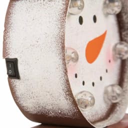 Glitzhome Marquee LED Snowman and Christmas Tree Stocking Holder Set of 2 thumbnail 4