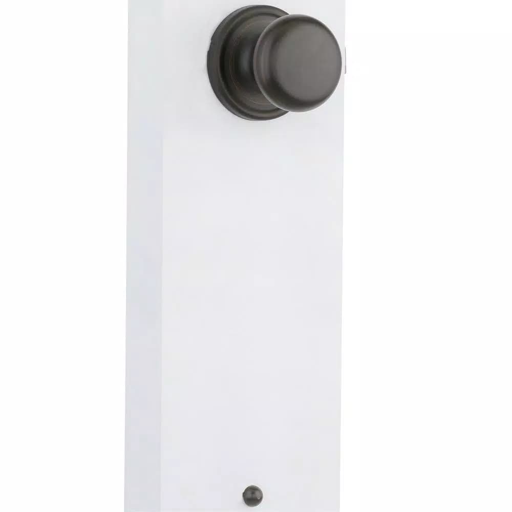 Kwikset Arlington Venetian Bronze Passage Lever and Hancock Knob Set