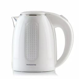 Ovente 1.7L Electric Kettle, White Stainless Steel BPA-Free Water Boiler with Auto Shut-Off thumbnail 1