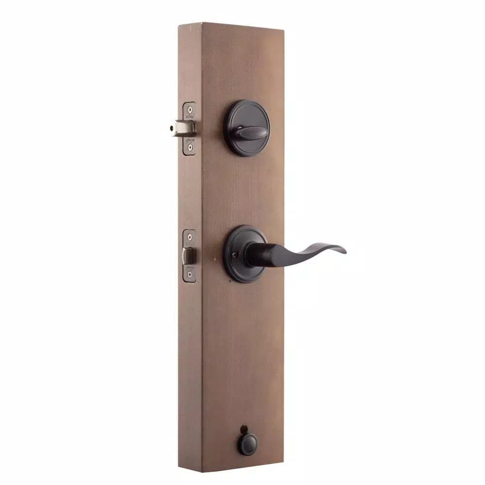 Copper Creek Heritage Tuscan Bronze Handleset with Waverlie Lever Trim