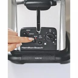 Hamilton Beach Classic 2-Slice Stainless Steel Wide Slot Toaster with 9 Browning Controls thumbnail 3