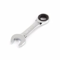 TEKTON 3/4 in. Stubby Ratcheting Combination Wrench, 6-Point Box End thumbnail 1