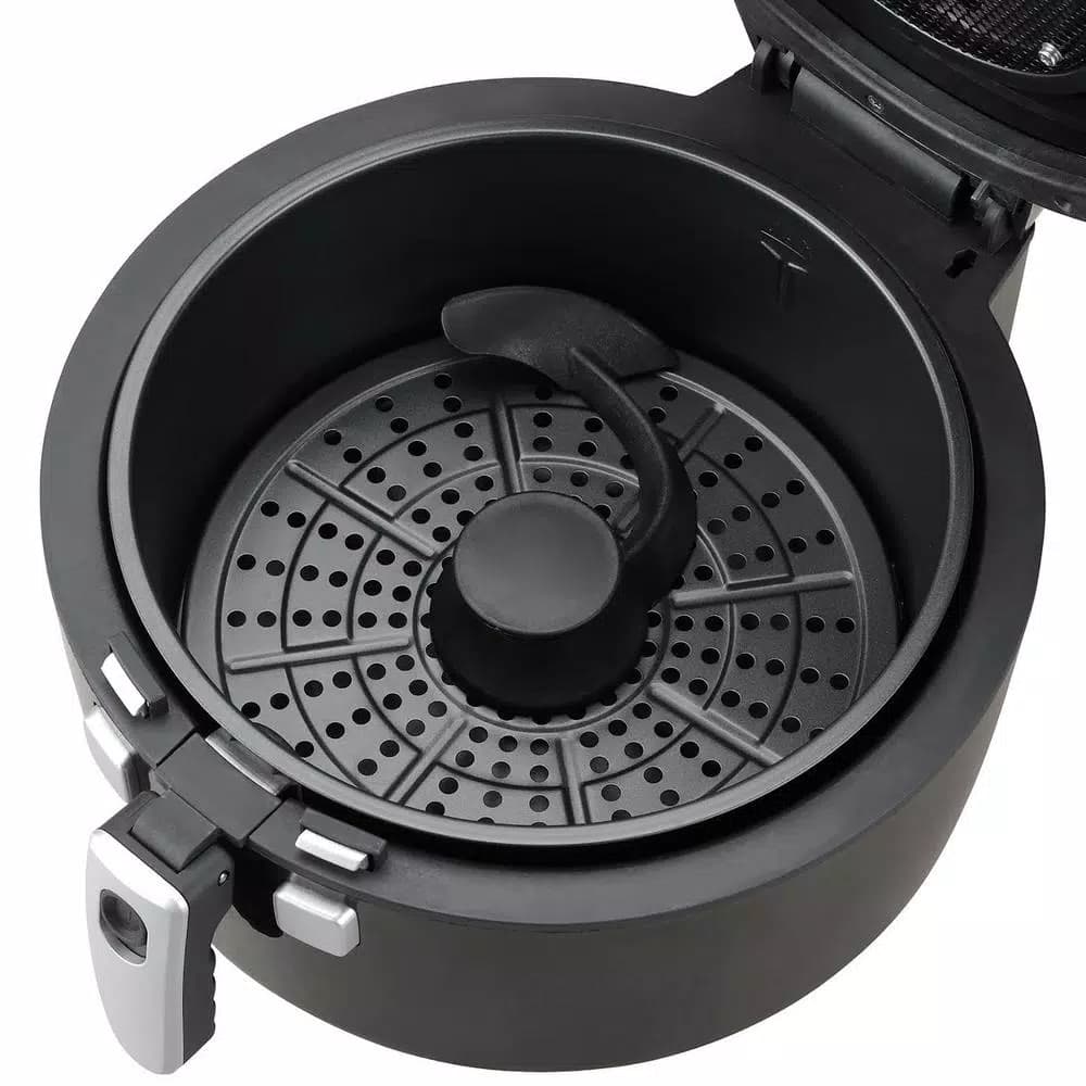 Emerald 6.5L Rotating Air Fryer with Self-Stirring Paddle, 1350W Digital LED Timer & Temperature Control