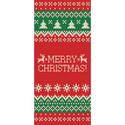 My Door Decor Ugly Christmas Sweater Merry Christmas Front Door Banner Mural, 36 in. x 80 in. thumbnail 1