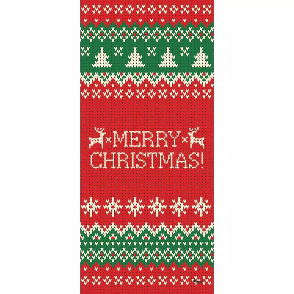 My Door Decor Ugly Christmas Sweater Merry Christmas Front Door Banner Mural, 36 in. x 80 in.